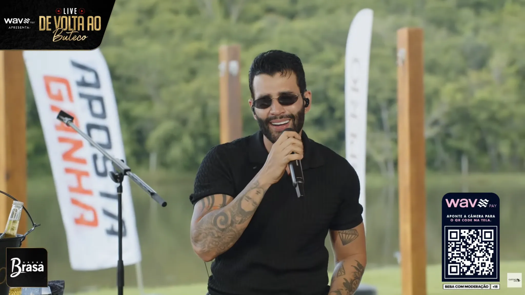 Gusttavo Lima realiza live em horário coincidente com programa do SBT