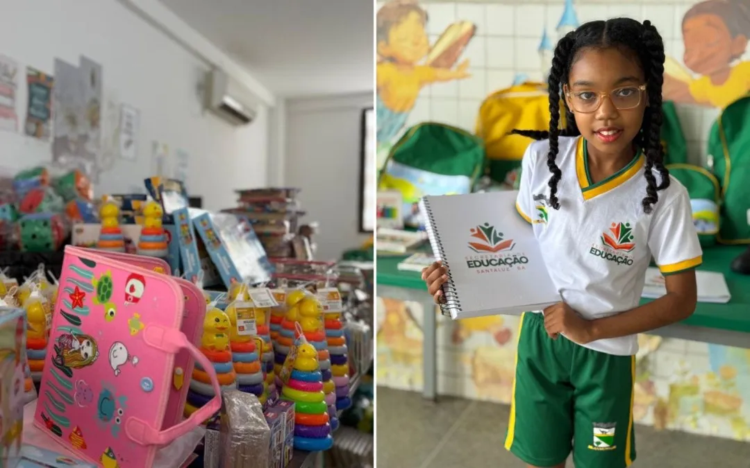 Educação em foco: Santaluz inicia entrega de fardamento e kits escolares para mais de 9 mil alunos