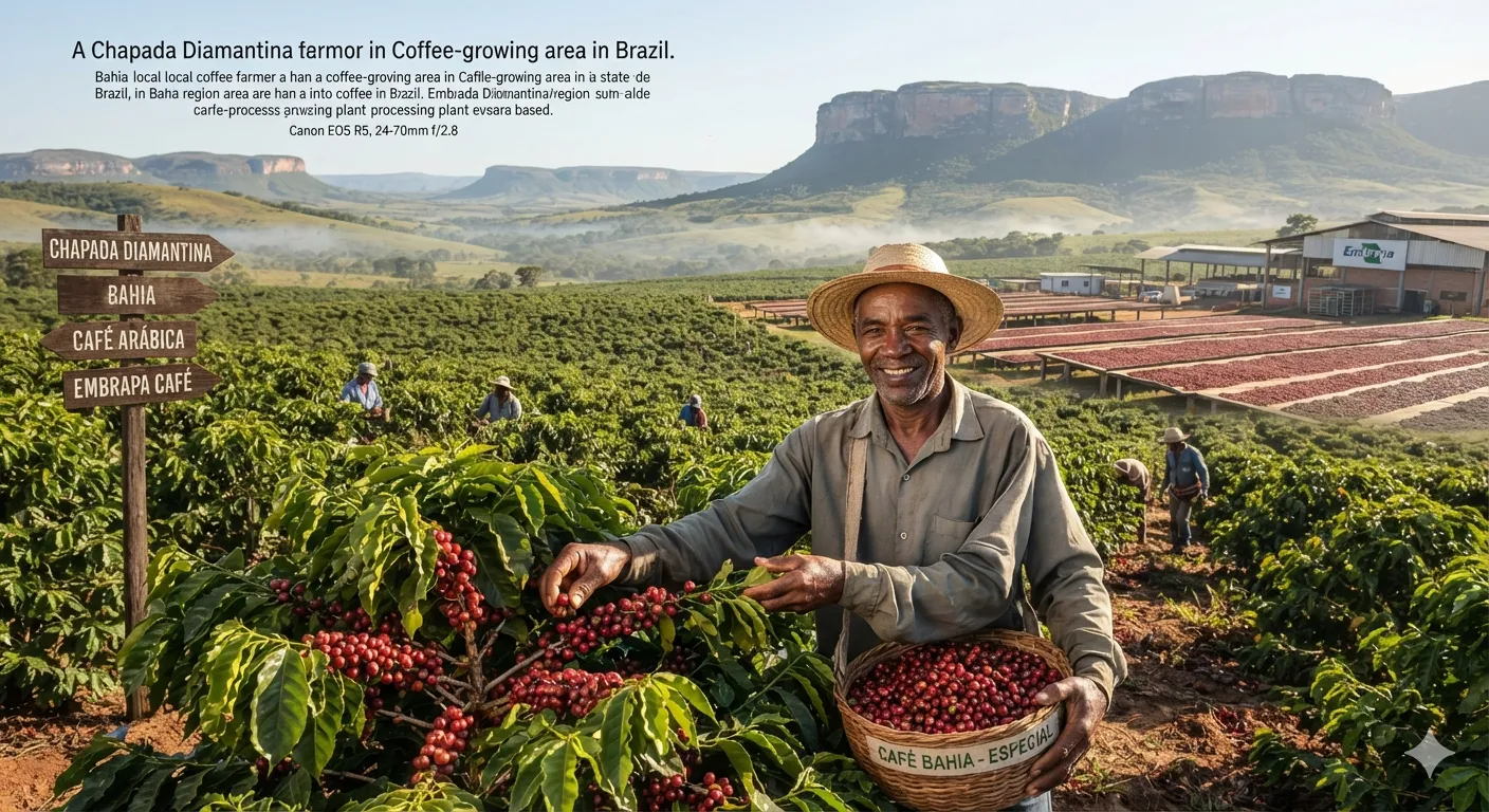 Bahia produz quase todo o café do Nordeste e reforça força no agronegócio brasileiro