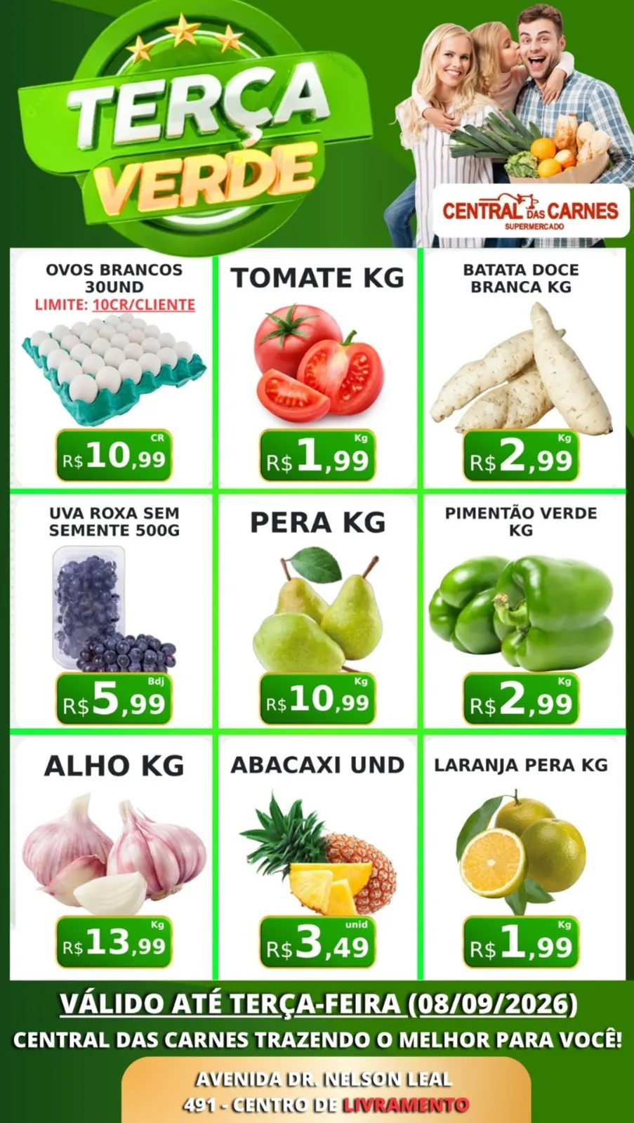 Terça Verde na Central das Carnes chama atenção pelos preços em Livramento