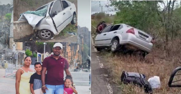 Tragédia na BA-026: Quatro pessoas de uma mesma família morrem em acidente