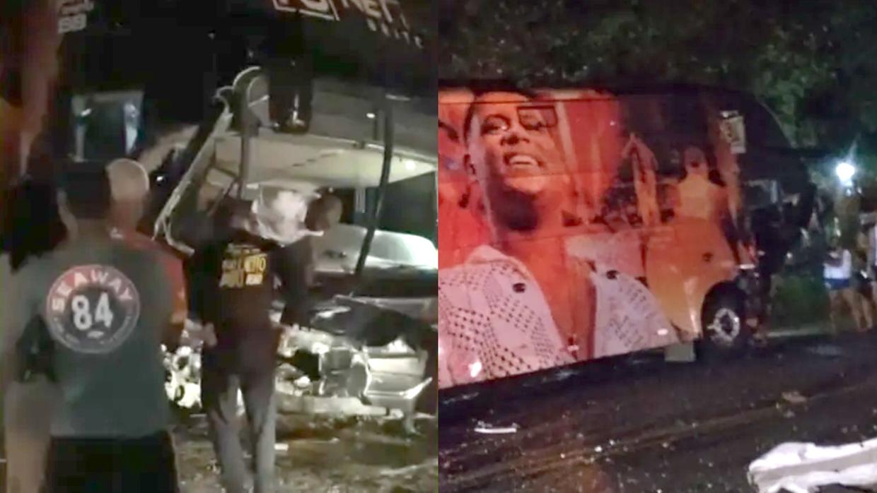 Três mortos em acidente envolvendo ônibus da banda de Netto Brito na BA-046